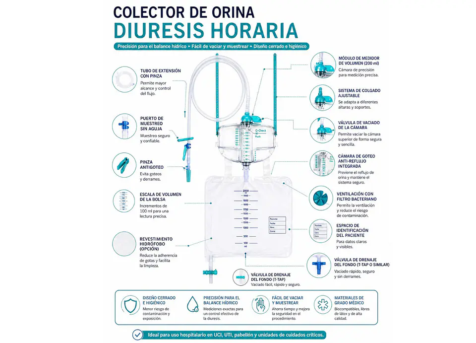 COLECTOR DE ORINA DIURESIS HORARIA 2