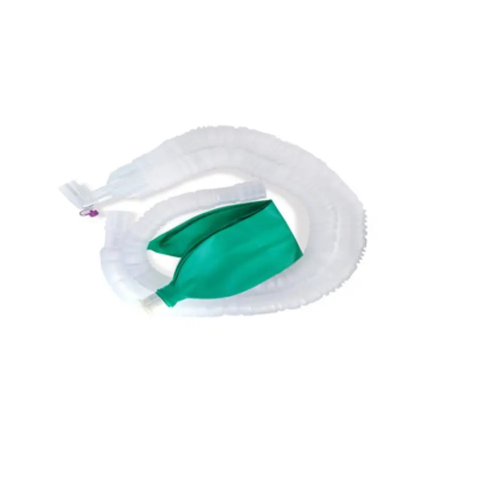 CIRCUITO DE ANESTESIA PEDIÁTRICO DOBLE RAMA EXPANDIBLE 1,80 M CON BOLSA 1 LT 1