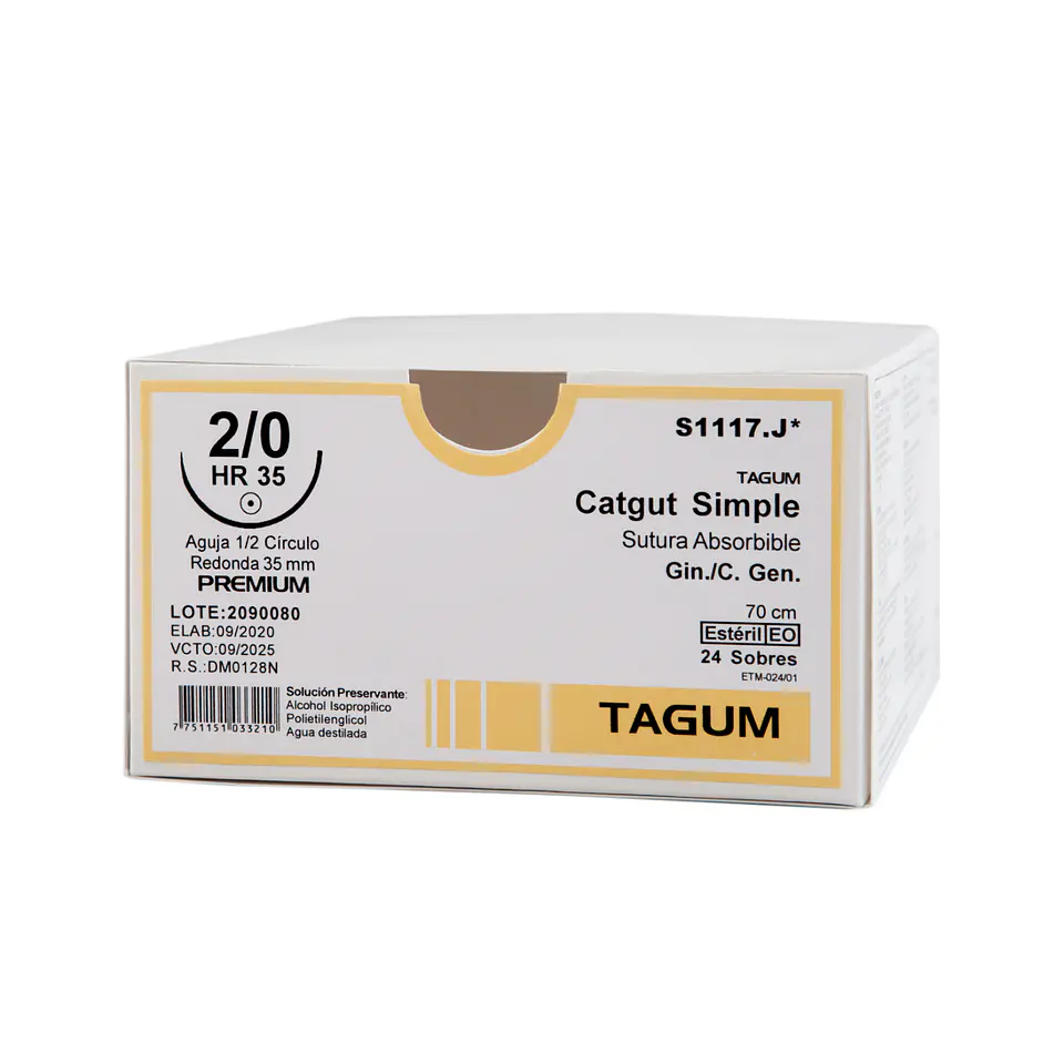 SUTURA CATGUT SIMPLE 1