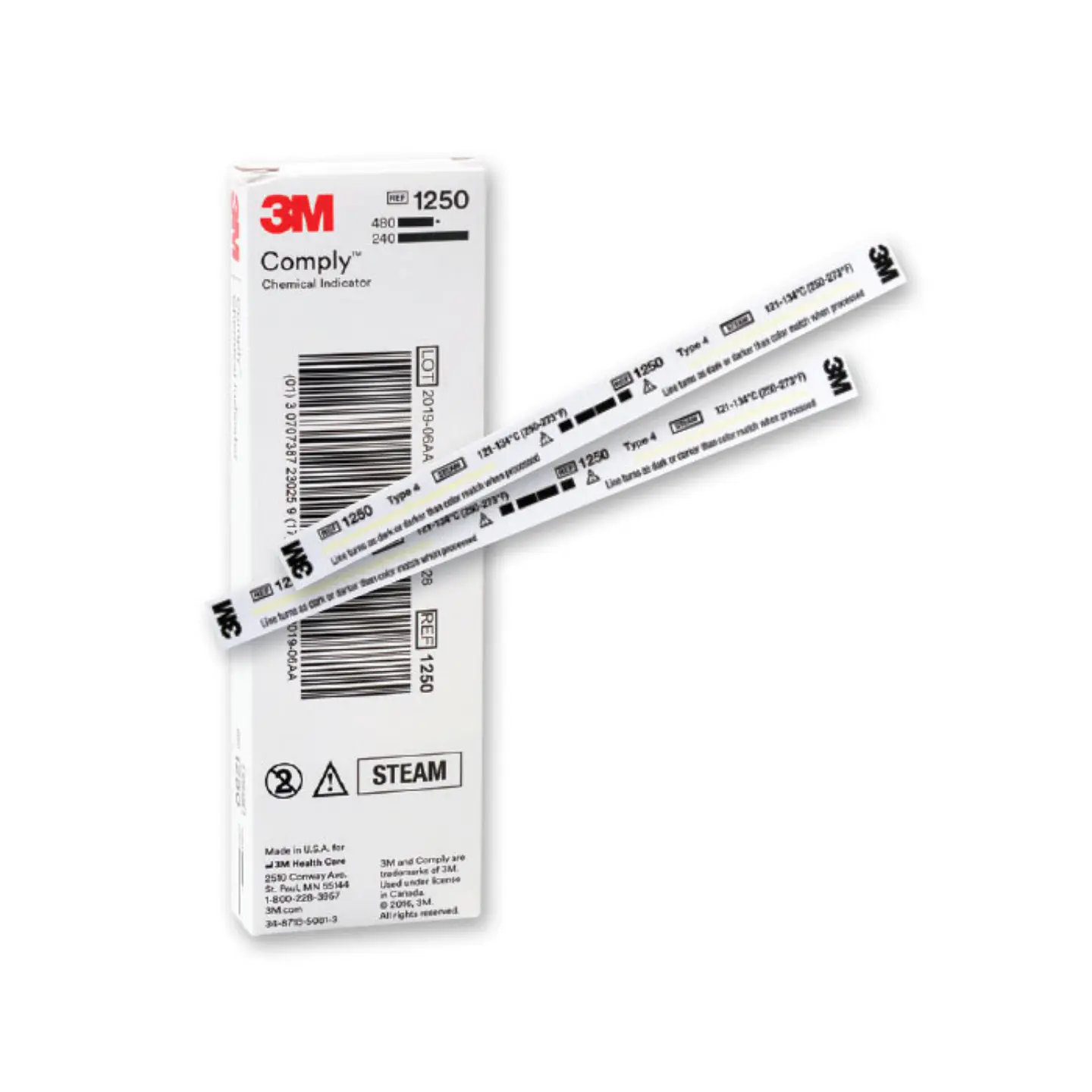 TIRAS INDICADORAS PARA VAPOR COMPLY 1