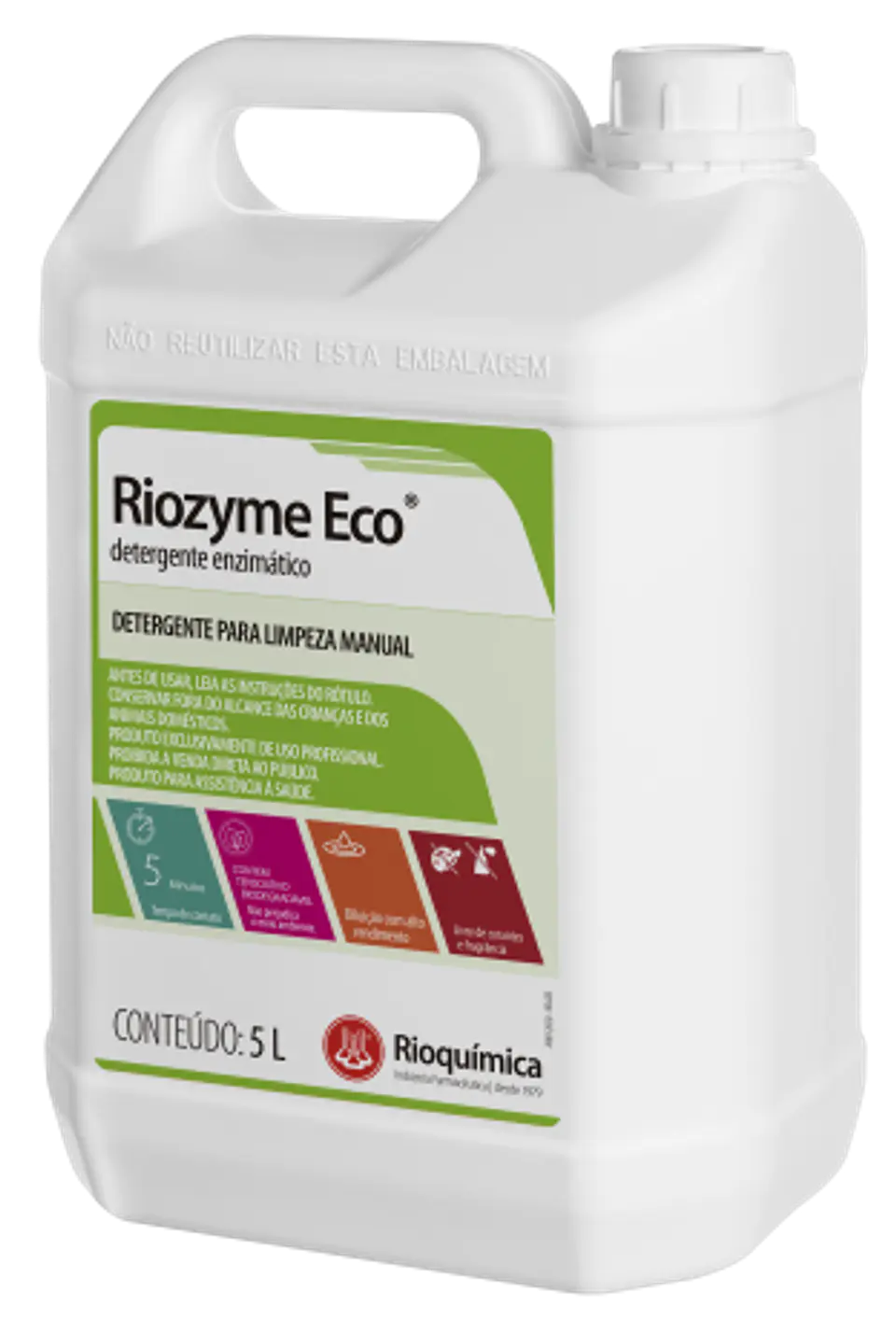 RIOZIME ECO DETERGENTE TETRAENZIMÁTICO BIDÓN 5L 1
