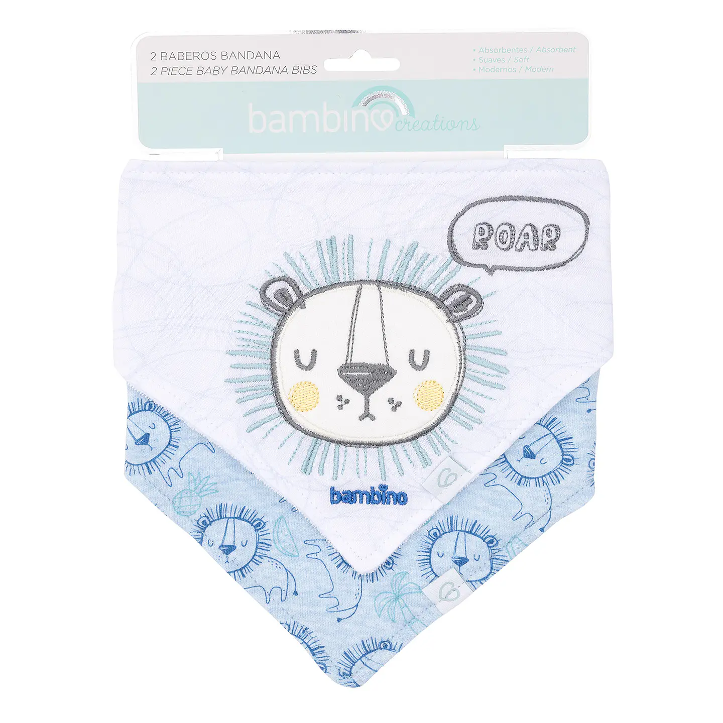 Set 2 Baberos Bandana Algodón Niño 1