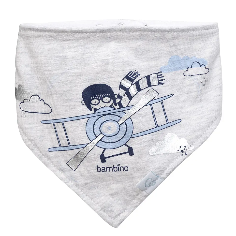 Set 2 Baberos Bandana Algodón Niño 6
