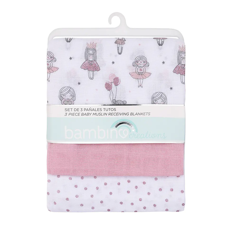 Set 3 Pañales Tuto Rosado Niñas 1