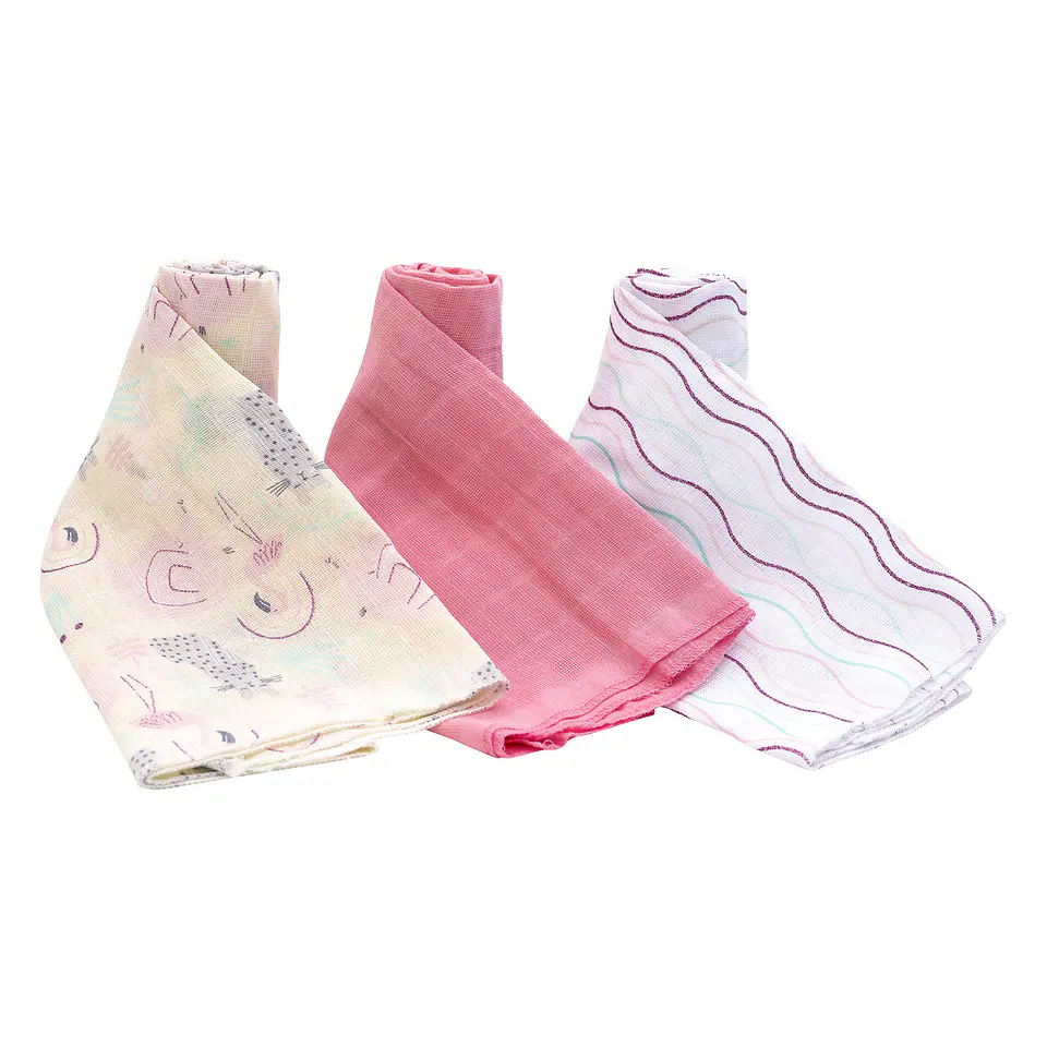 Pañales Tutos Set 3 Piezas 100% Algodón Chita Niña 2