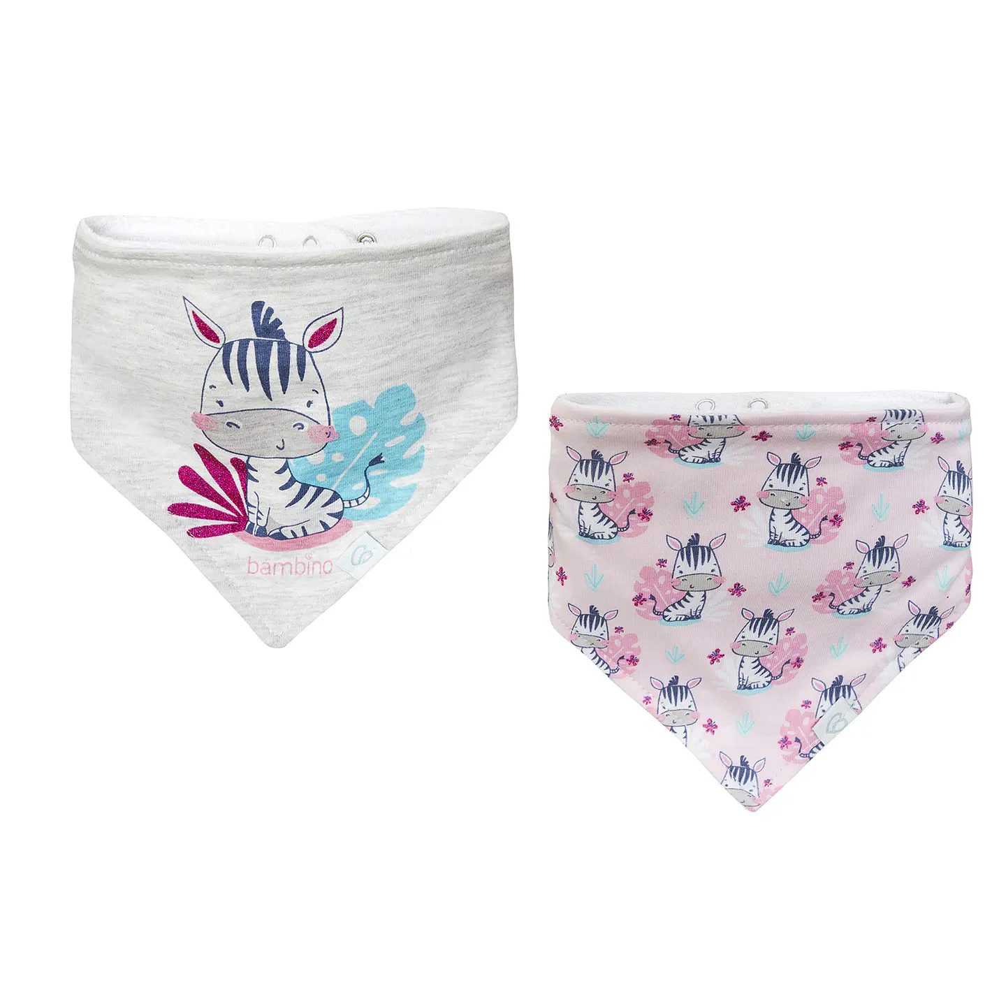 Set 2 Baberos Bandana Algodón Niña 3