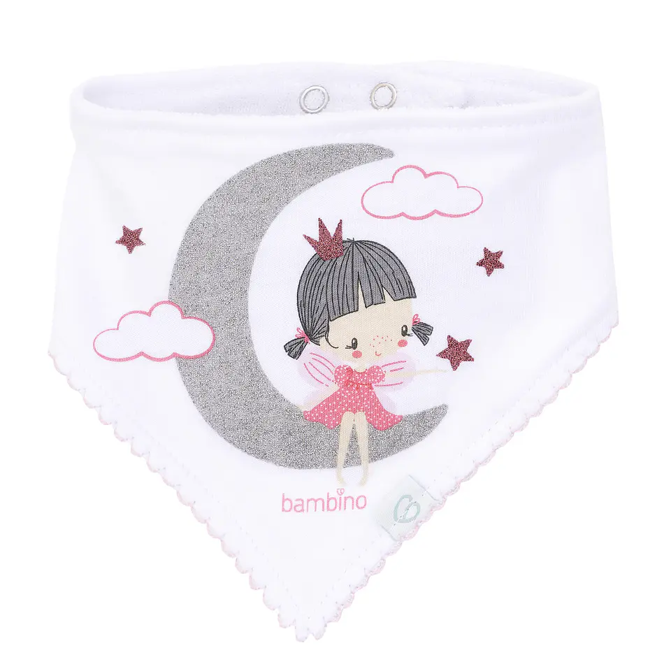 Set 2 Baberos Bandana Algodón Niña 5