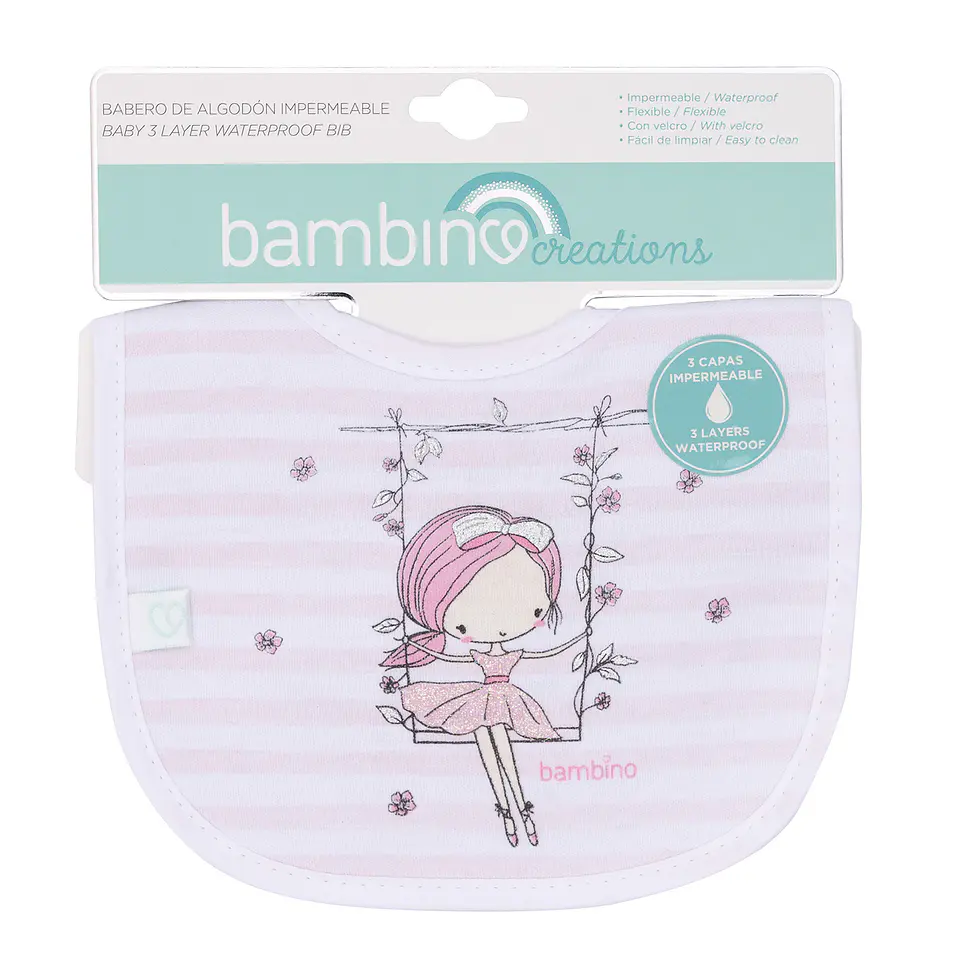 Baberos de Algodón Impermeables Niña / Niño 1