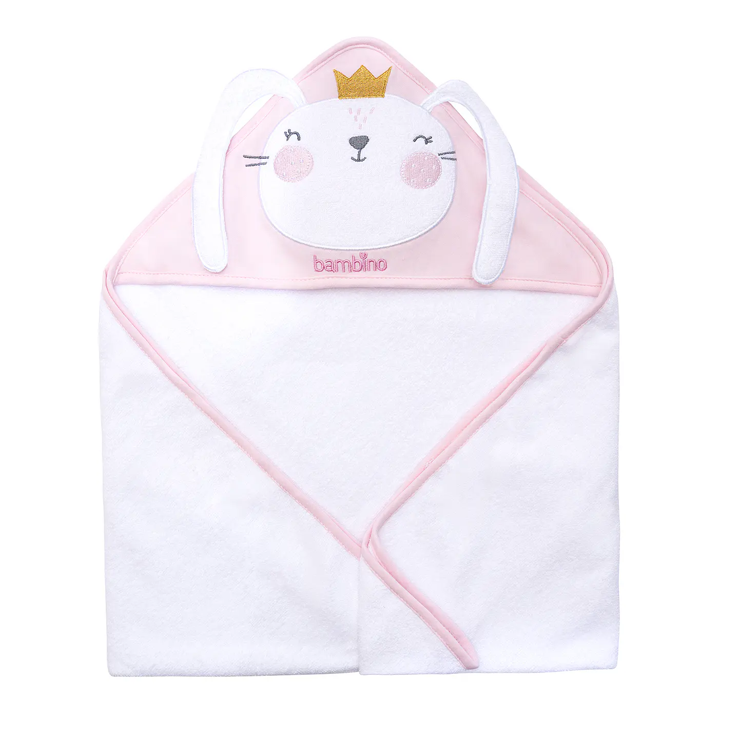 Toallas con Capucha Rosado / Blanca 4