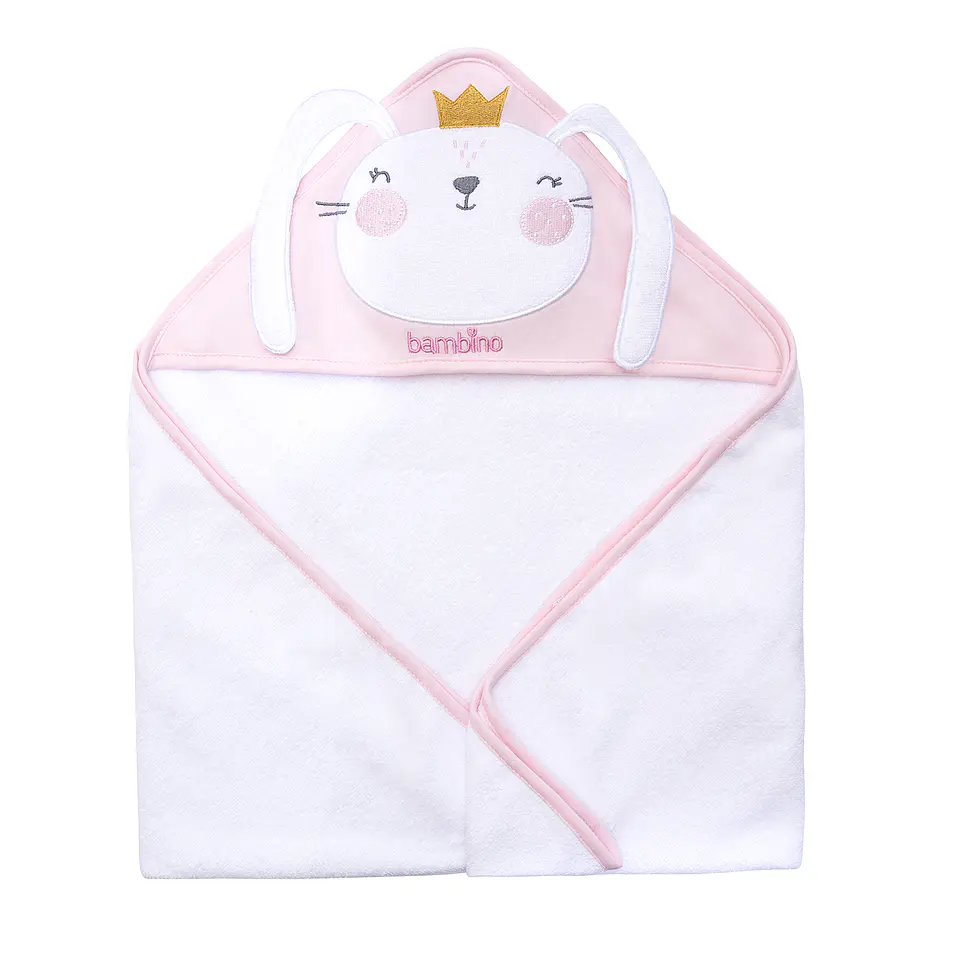 Toallas con Capucha Rosado / Blanca 4