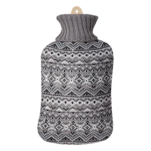 Guatero Thermica C/Funda 2 Lt Tejido Gris