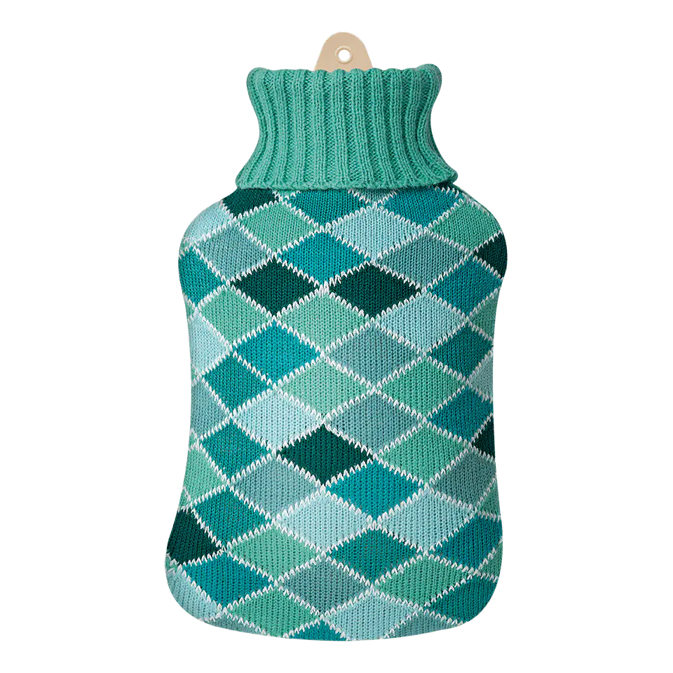 Guatero Thermica C/Funda 2 Lt Rombos Verdes 1