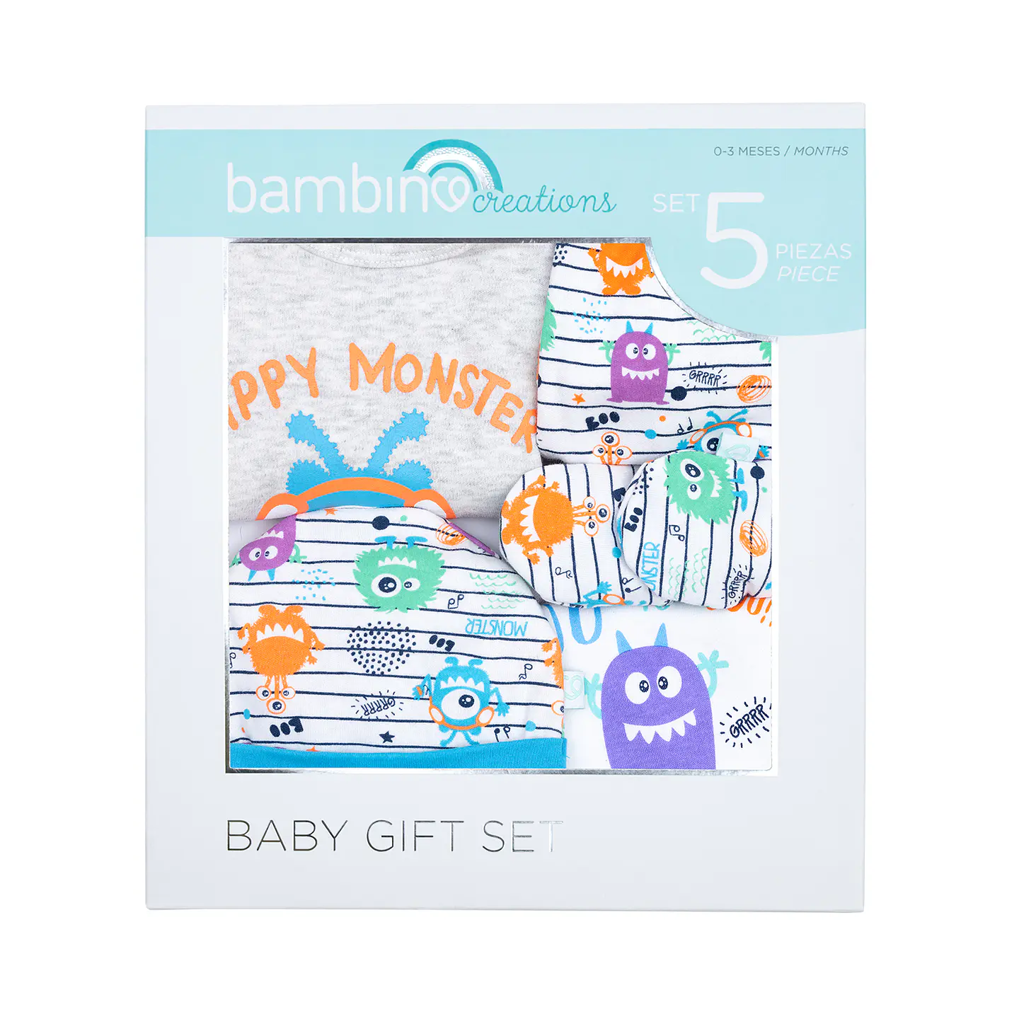 Baby Gift 5 Piezas Multicolor Monsters 1