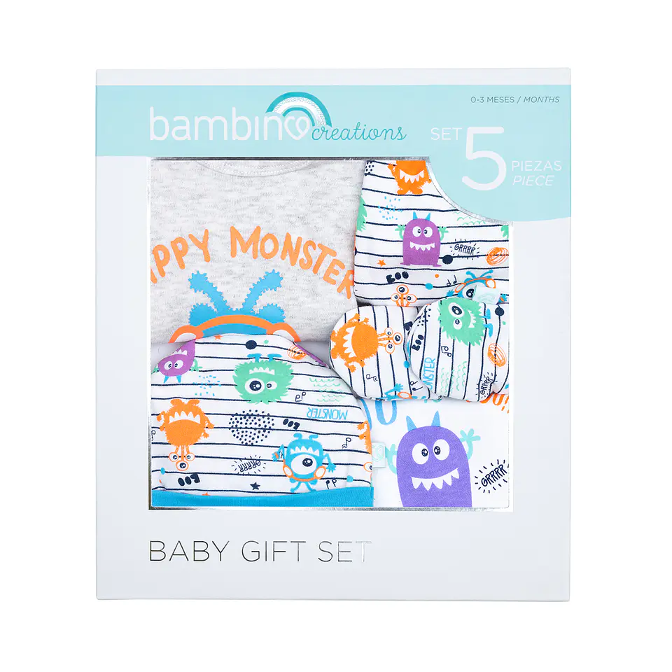 Baby Gift 5 Piezas Multicolor Monsters 1