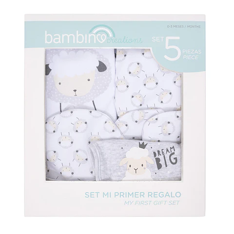 SET 5 PIEZAS MI PRIMER REGALO UNISEX