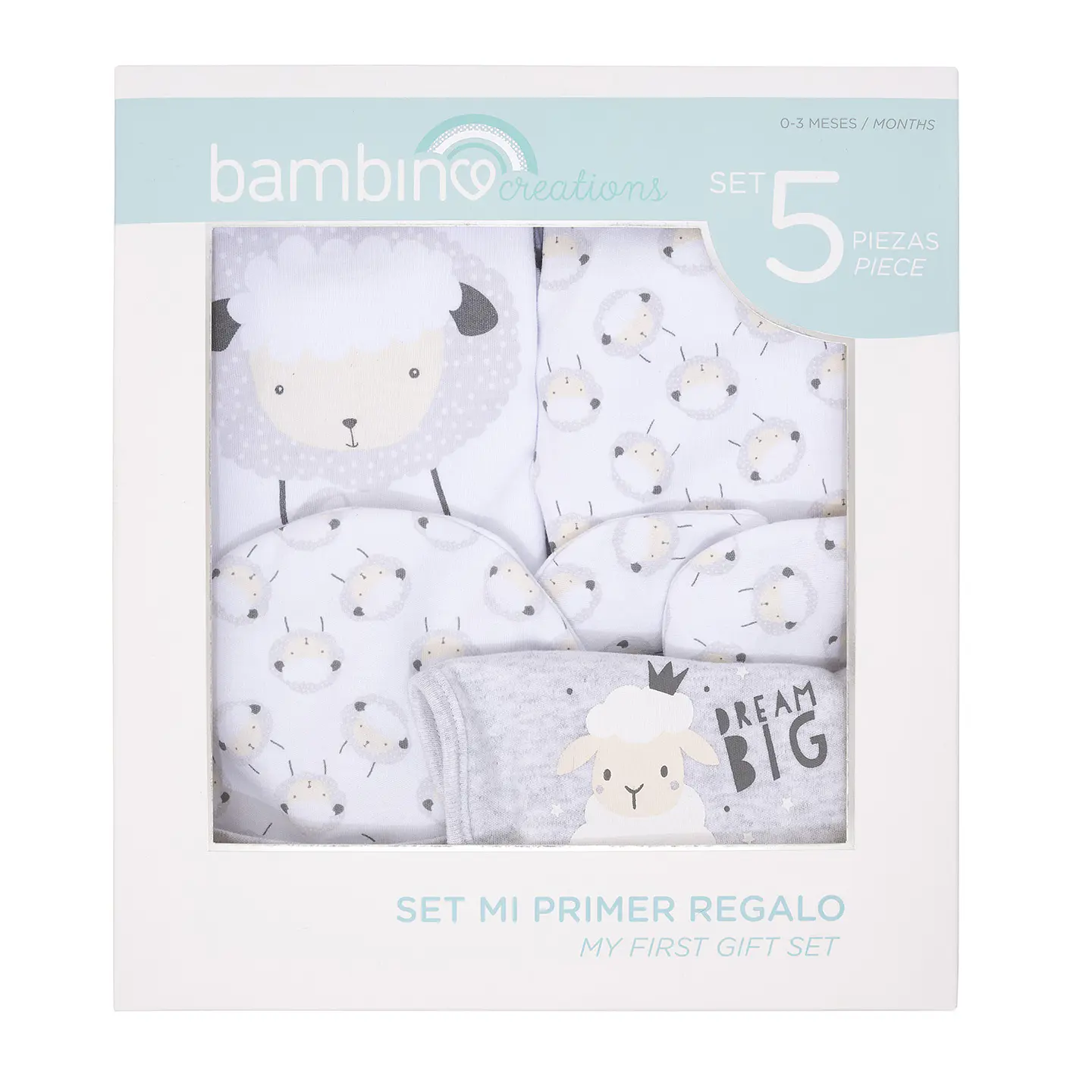 SET 5 PIEZAS MI PRIMER REGALO UNISEX 1