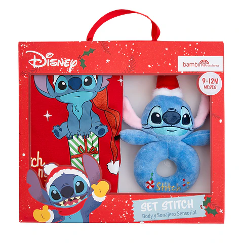 SET 2 PIEZAS NAVIDAD STITCH UNISEX