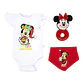 Set 3 Piezas Navidad Disney Rojo Niña Minnie 0 - 12 Meses - Miniatura 2