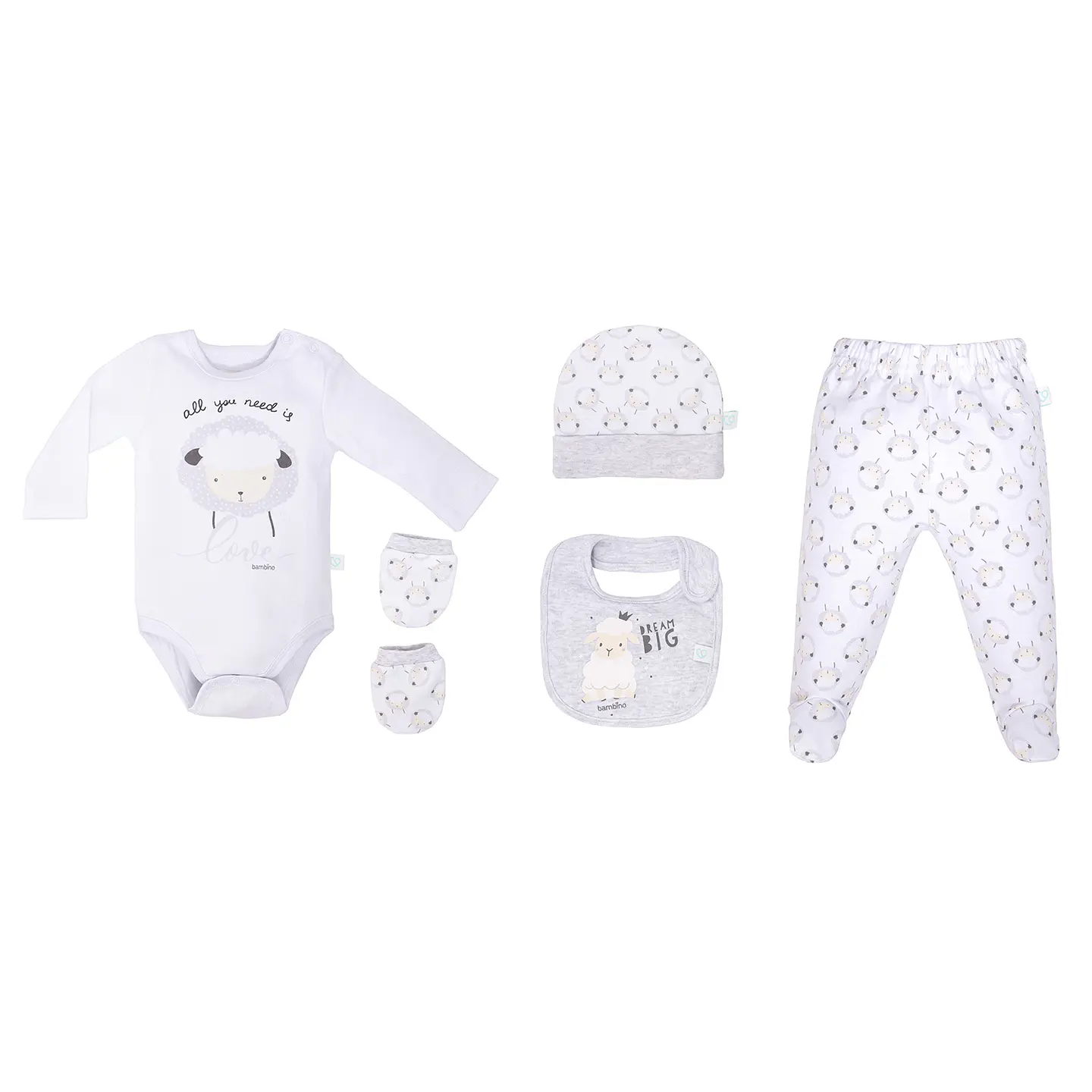 SET 5 PIEZAS MI PRIMER REGALO UNISEX 2