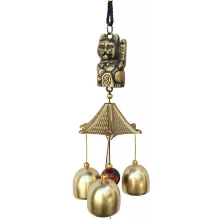 Campana Viento Gato Feng Shui