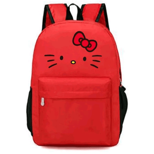 Mochila Hello Kitty Variados Diseños - roja
