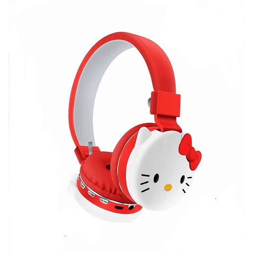 Auriculares Inalambricos Bluetooh Hello Kitty Y Otros Amigos - rojo hellokitty