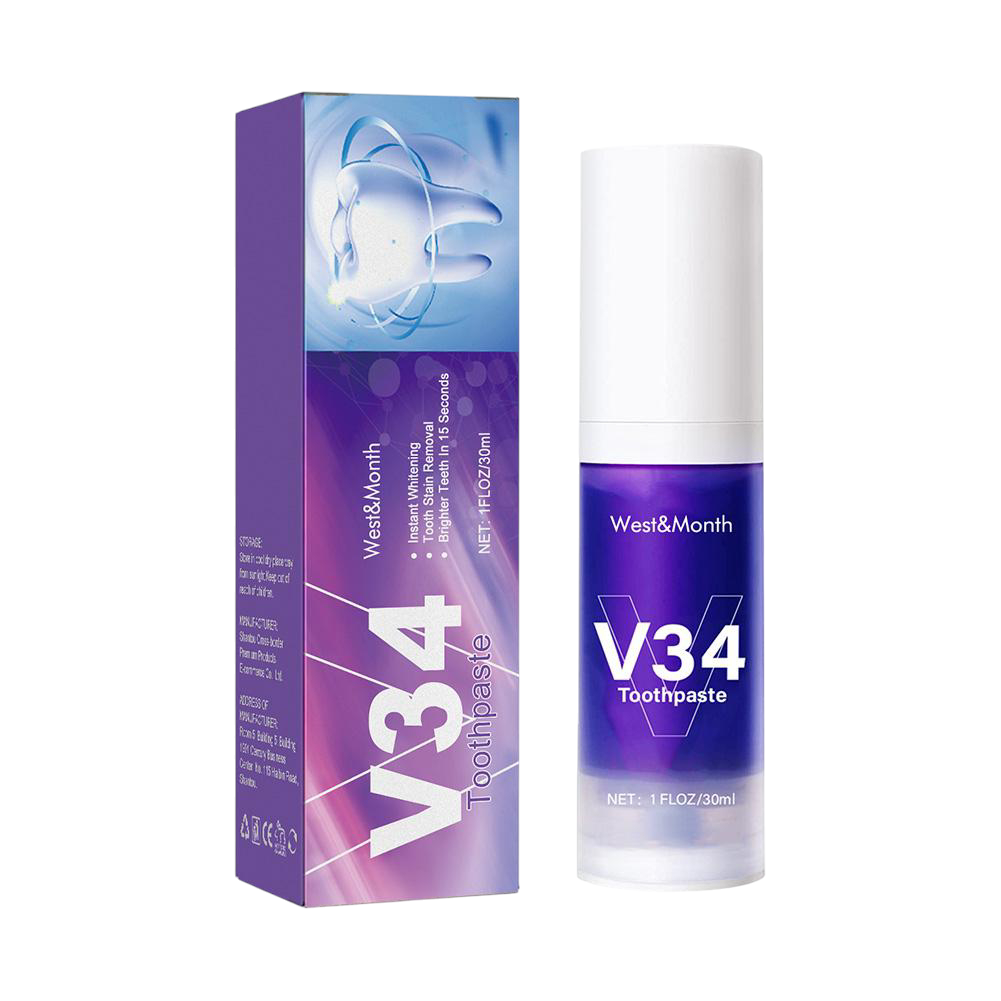 Pasta Natural Blanqueador Dental V34 (30 ml)