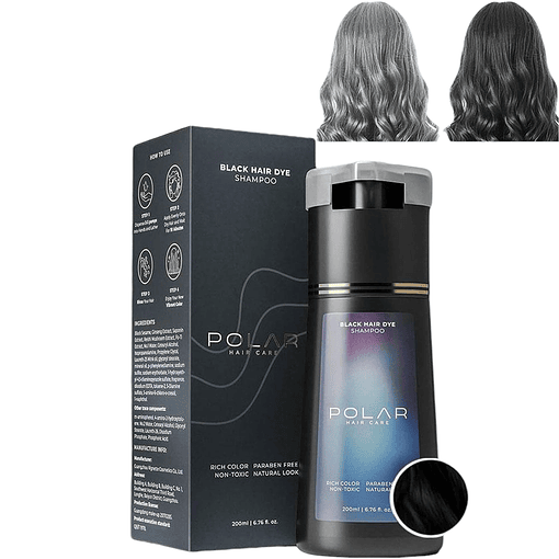 Champú Tintura Cabello Polar Hair Care 200ml Varios Colores - black
