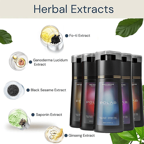 Champú Tintura Cabello Polar Hair Care 200ml Varios Colores