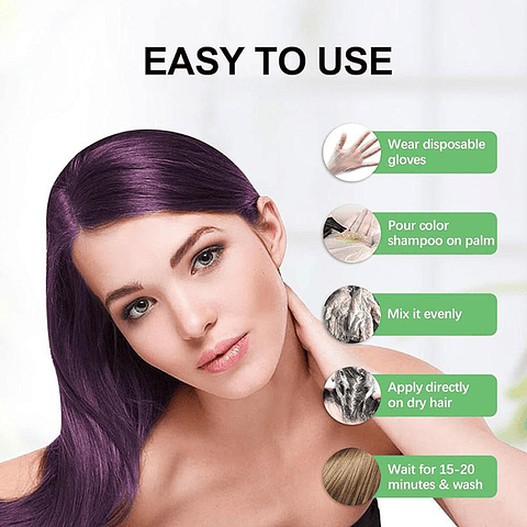 Champú Tintura Cabello Polar Hair Care 200ml Varios Colores