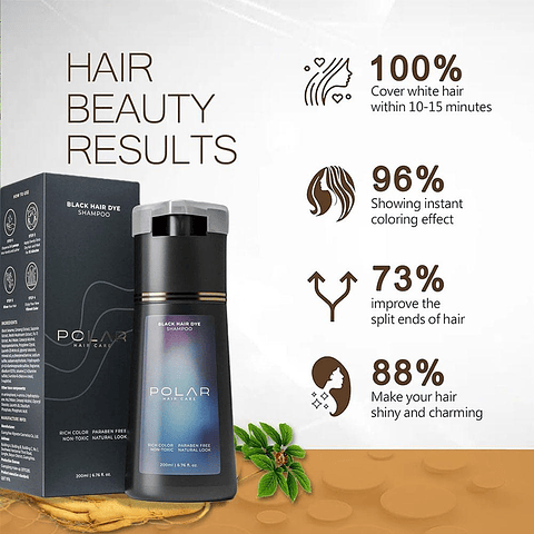 Champú Tintura Cabello Polar Hair Care 200ml Varios Colores