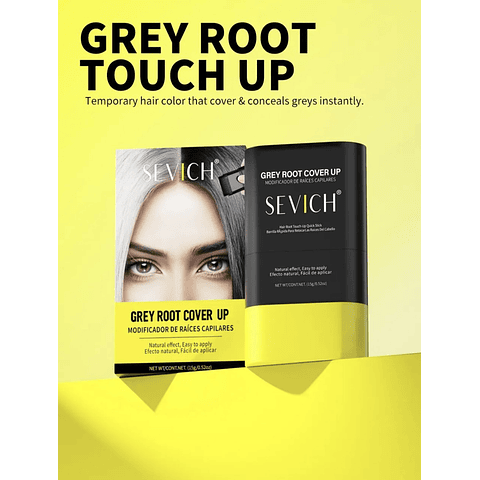 Barra Tinte Cabello Temporal Unisex Tipo Peine Sevich