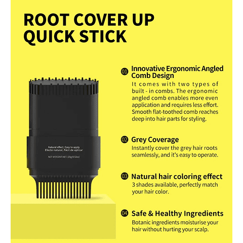 Barra Tinte Cabello Temporal Unisex Tipo Peine Sevich