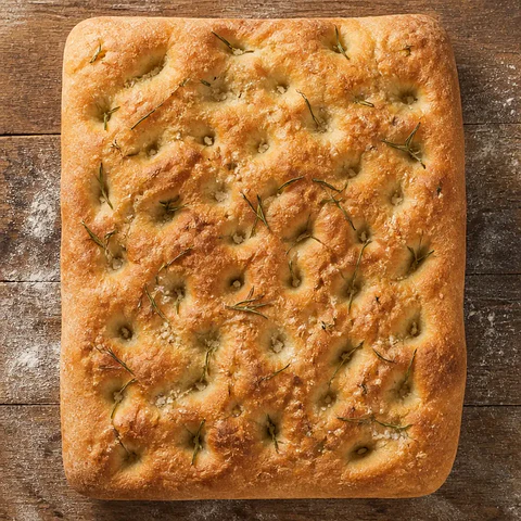 Focaccia de Romero y Sal de Mar — 450 g