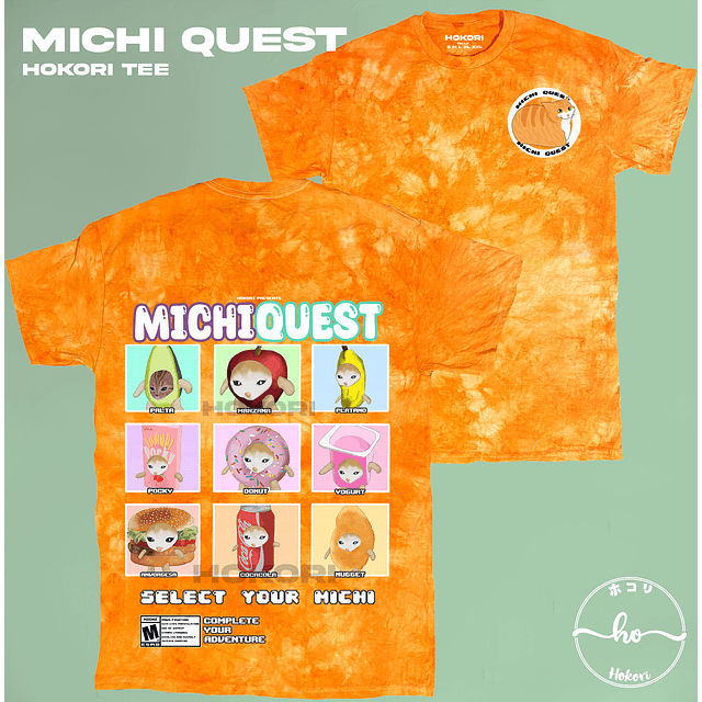 Michi Quest (Gato naranja) Polera 