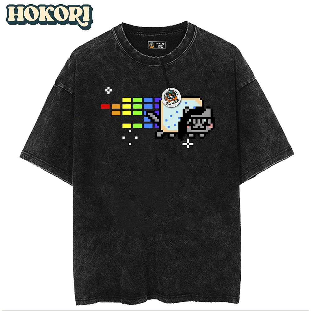 Nyan Cat Skrillex - Polera
