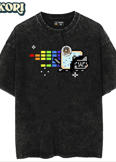 Nyan Cat Skrillex - Polera