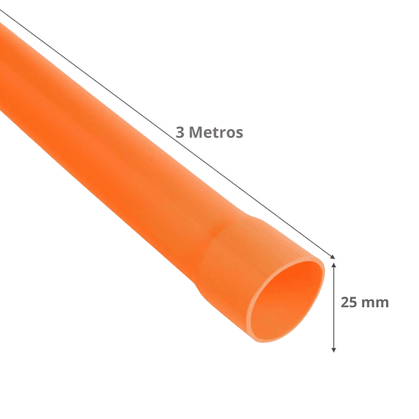 TUBO PVC CONDUIT 25MM (3/4) x 3MTS  1