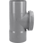 TEE REGISTRO PVC SANITARIO GRIS 75 MM 3