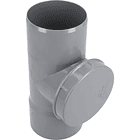 TEE REGISTRO PVC SANITARIO GRIS 75 MM 4
