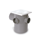 PILETA PVC SANITARIO GRIS UNIVERSAL 110 x 75 x 50 x 40 1