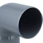 CODO PVC SANITARIO GRIS 75 x 90 GRADOS 2
