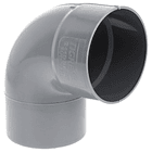 CODO PVC SANITARIO GRIS 110 x 90 GRADOS 1
