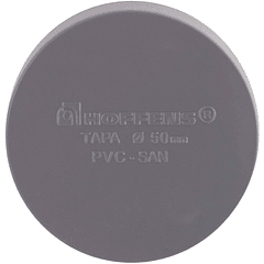 TAPA PVC SANITARIO GRIS 50 MM