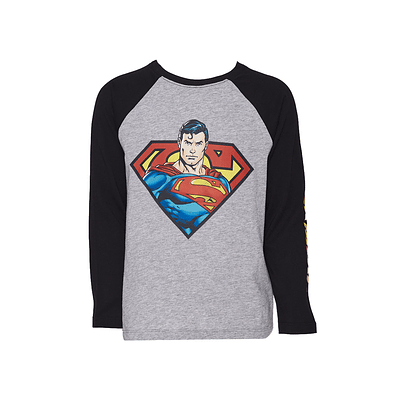 Polera DC Superman Gris