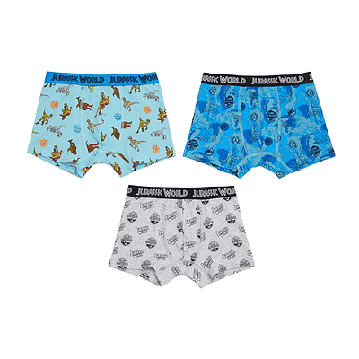 Boxer Tripack Jurassic Azul