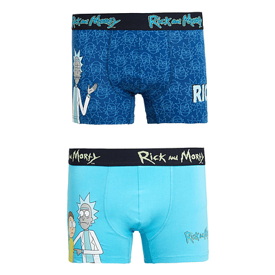 Boxer Bipack Rick & Morty Azul
