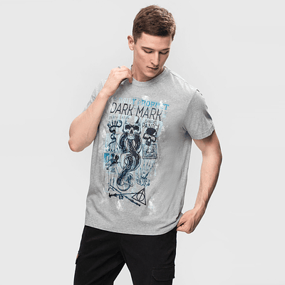 Polera Harry Potter Gris