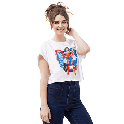 Polera Wonder Woman Blanco