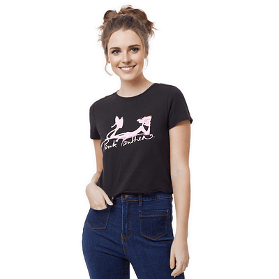 Polera Pink Panther Negro